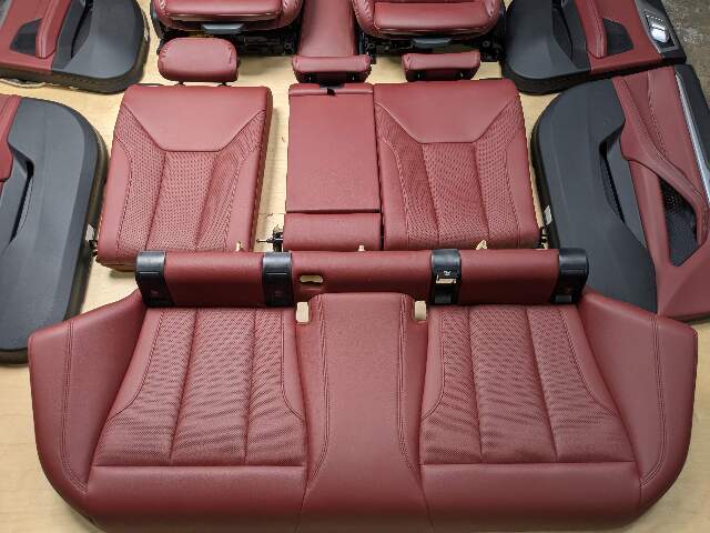 *22-24 OEM BMW G26 430 M440 Front Rear RED Interior Seats Door Panels COMPLETE