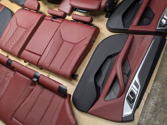 *22-24 OEM BMW G26 430 M440 Front Rear RED Interior Seats Door Panels COMPLETE