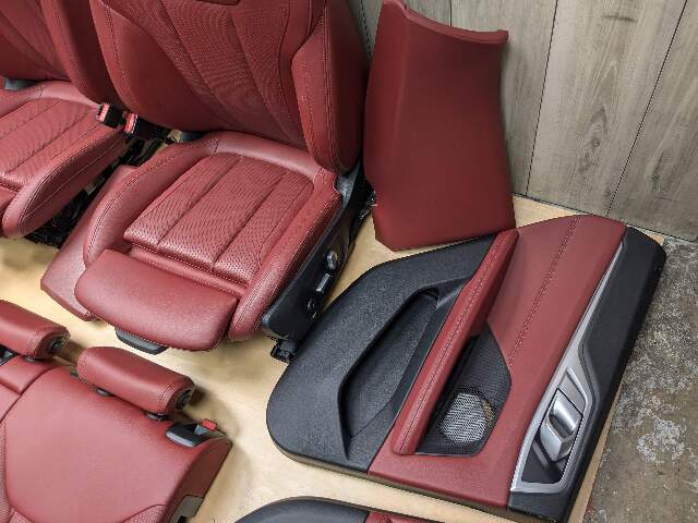 *22-24 OEM BMW G26 430 M440 Front Rear RED Interior Seats Door Panels COMPLETE