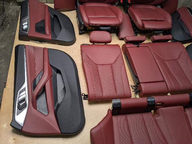 *22-24 OEM BMW G26 430 M440 Front Rear RED Interior Seats Door Panels COMPLETE