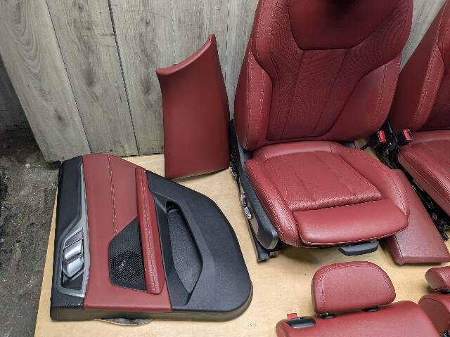 *22-24 OEM BMW G26 430 M440 Front Rear RED Interior Seats Door Panels COMPLETE