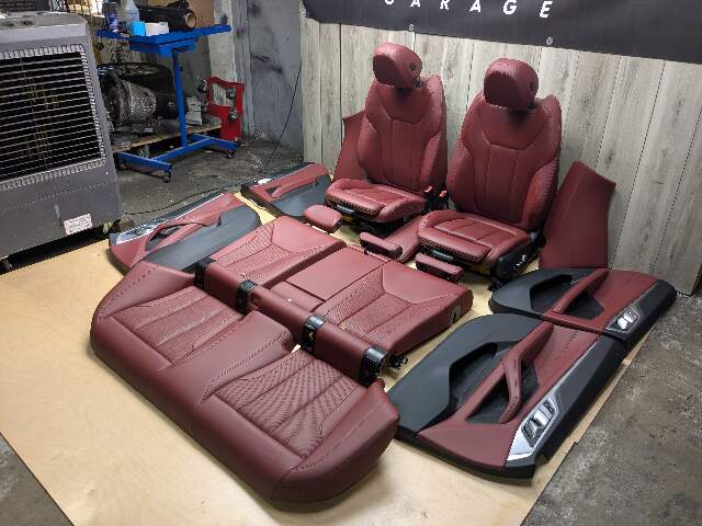 *22-24 OEM BMW G26 430 M440 Front Rear RED Interior Seats Door Panels COMPLETE