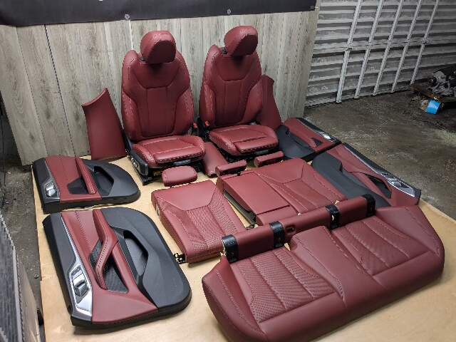 *22-24 OEM BMW G26 430 M440 Front Rear RED Interior Seats Door Panels COMPLETE