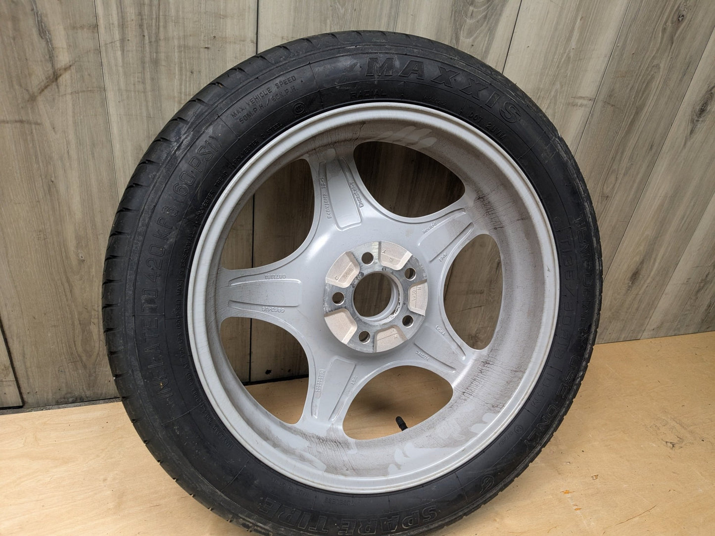 OEM BMW G01 G02 G12 G30 530 540 M550 X3 X4 Spare Tire Wheel Rim Donut 18x4 ET-1