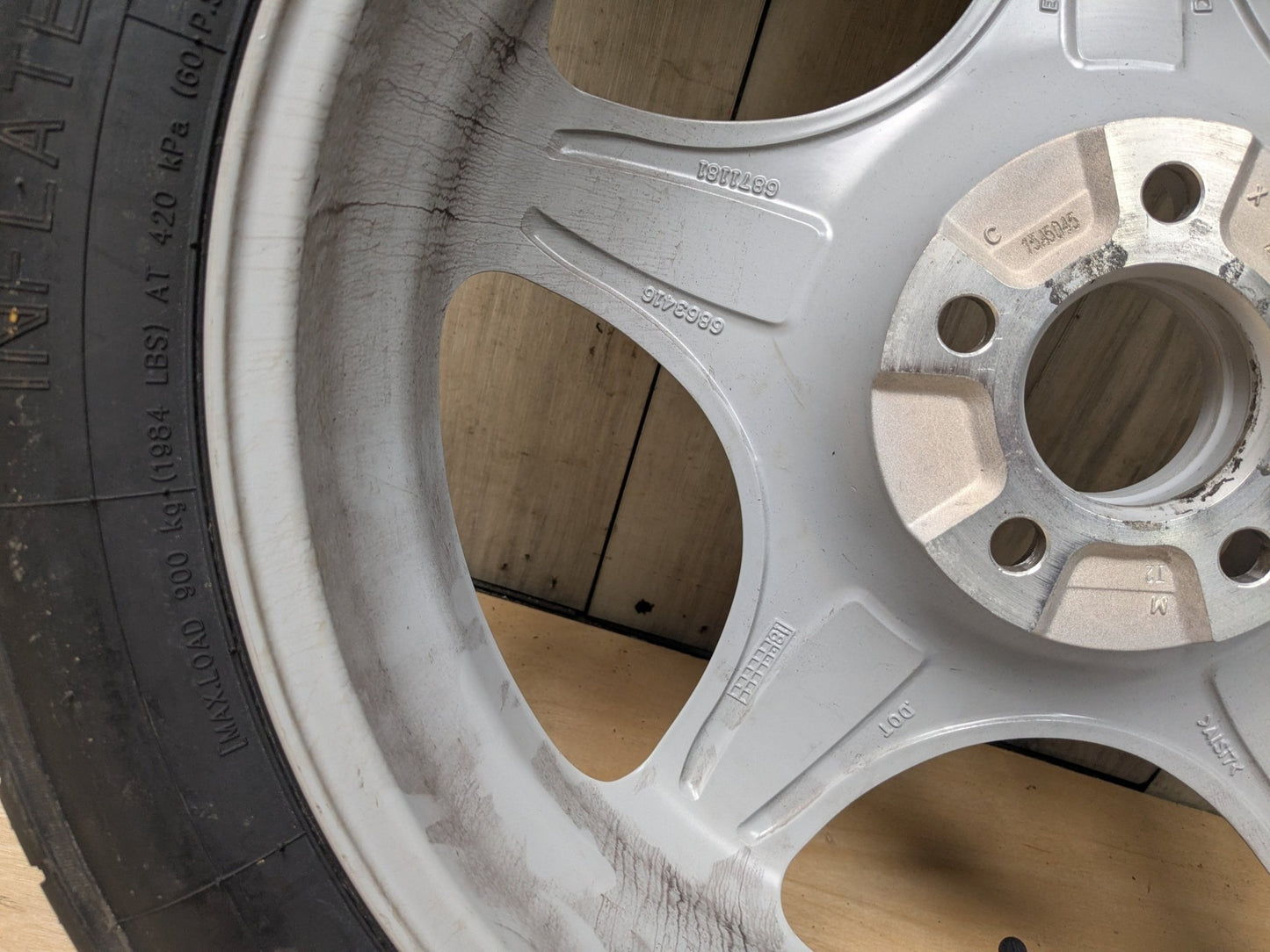 OEM BMW G01 G02 G12 G30 530 540 M550 X3 X4 Spare Tire Wheel Rim Donut 18x4 ET-1