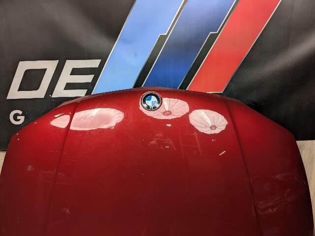 08-13 OEM BMW E88 E82 135 Front Hood Bonnet Panel Shell Red A82