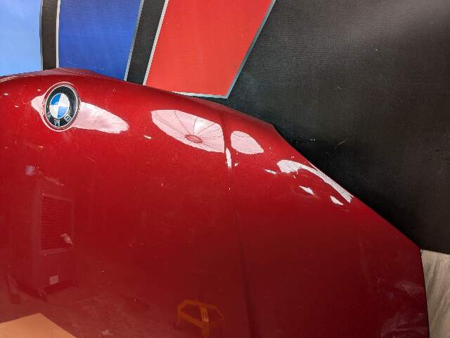 08-13 OEM BMW E88 E82 135 Front Hood Bonnet Panel Shell Red A82