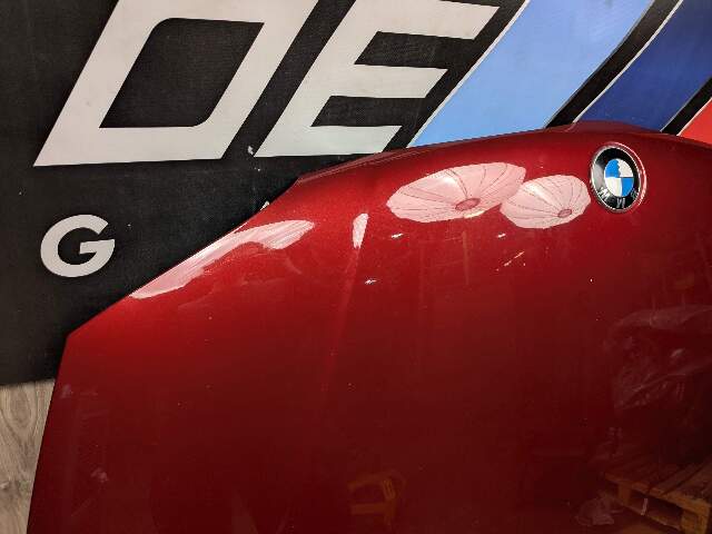 08-13 OEM BMW E88 E82 135 Front Hood Bonnet Panel Shell Red A82