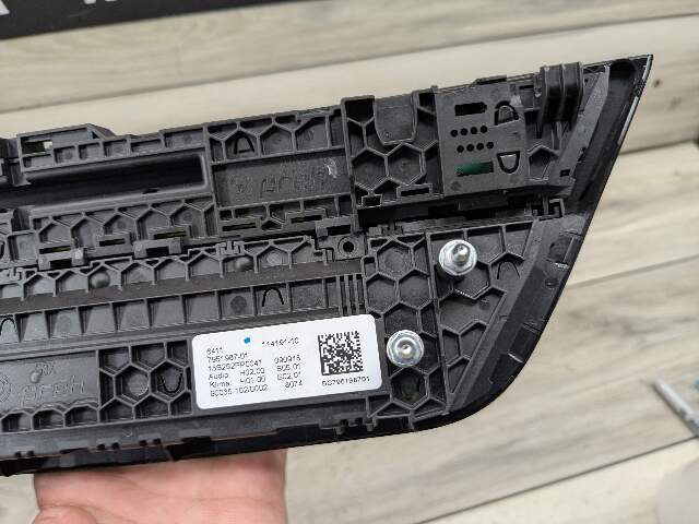 OEM BMW G01 G02 F97 X3 AC Switch Heater Climate Control Panel Radio Media Button