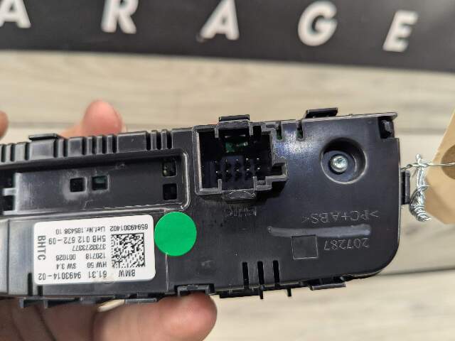 18-24 OEM BMW G01 G02 F97 F98 X3 X4 AC Rear Heater Climate Control Switch Panel