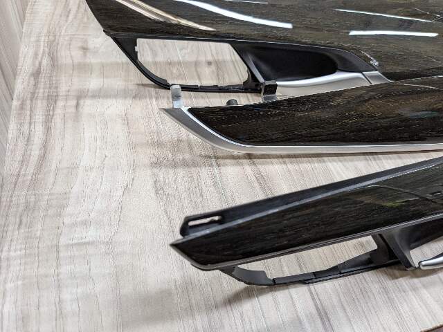 *15-19 OEM BMW F16 F86 X6 X6M Center Dash Door Oak Wood Trim Panel SET