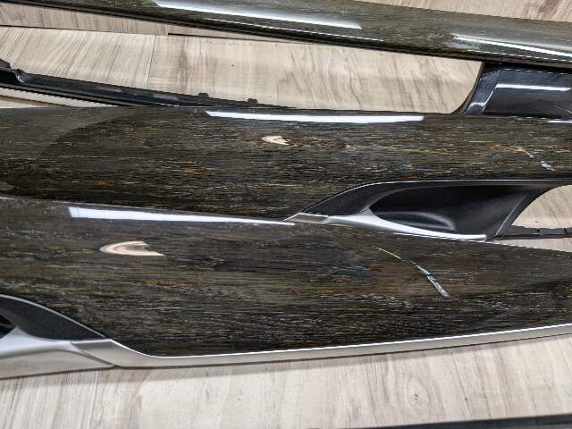 *15-19 OEM BMW F16 F86 X6 X6M Center Dash Door Oak Wood Trim Panel SET