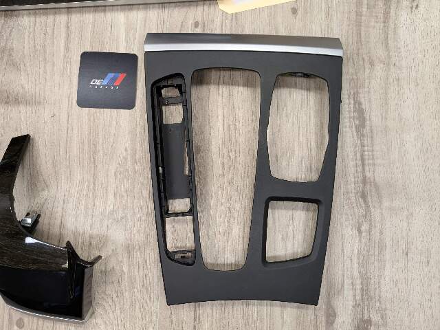 *15-19 OEM BMW F16 F86 X6 X6M Center Dash Door Oak Wood Trim Panel SET