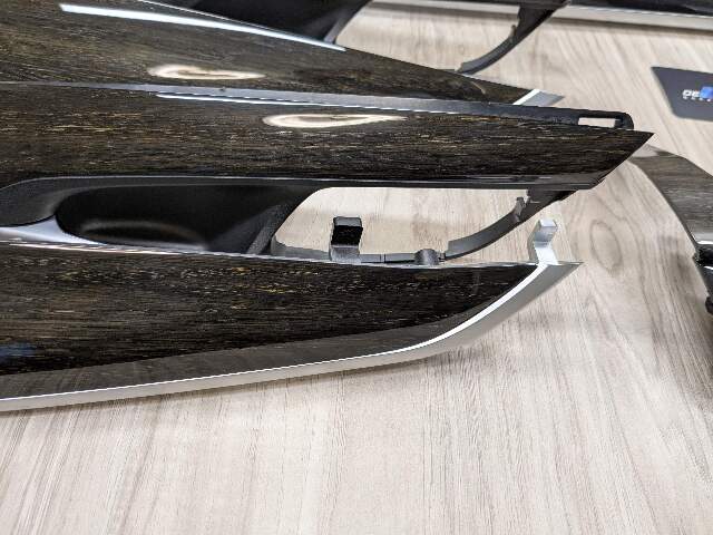 *15-19 OEM BMW F16 F86 X6 X6M Center Dash Door Oak Wood Trim Panel SET