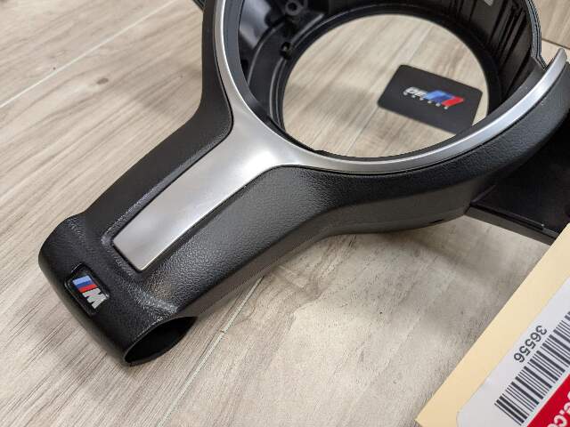 *OEM BMW F10 F22 F23 F30 F32 F36 M-Sport Steering Wheel Trim Bezel Cover MANUAL