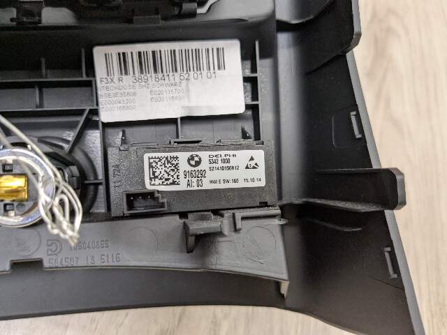 OEM BMW F30 F80 F36 F32 M3 Rear Air Vent Panel Trim Cover Black HEATED SEATS