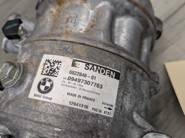 OEM BMW F90 F93 G05 G07 G12 G16 G30 AC Compressor Clutch Pump W/ Pulley N63 S63