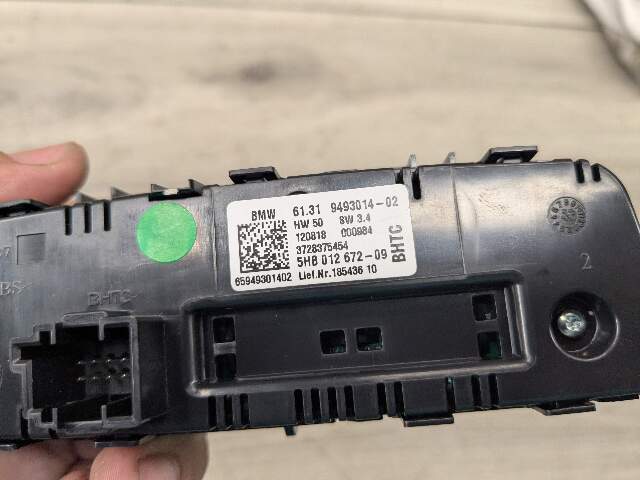 OEM BMW G01 G02 F97 F98 X3 X4 AC Rear Heater Climate Control Switch Panel