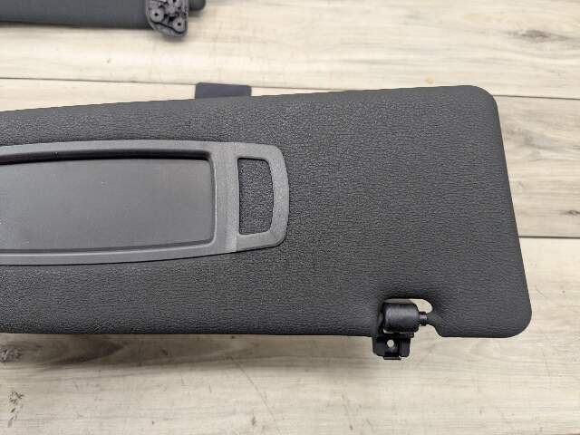07-13 OEM BMW E70 X5 X5M Front Left Right Interior Sun Visor Black Pair SET