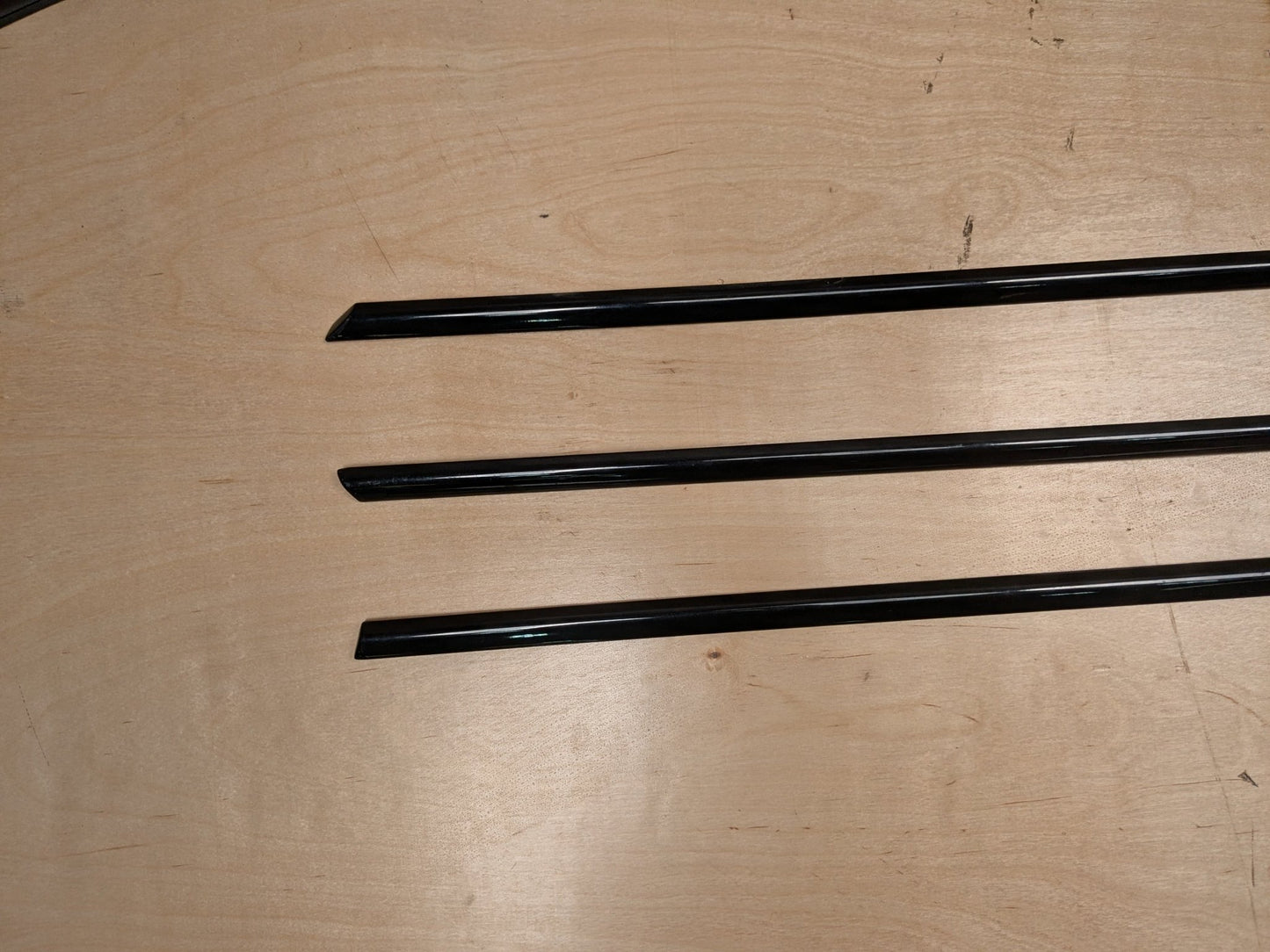 *15-20 OEM BMW F80 M3 F30 BLACK GLOSSY Shadow Line Frame Molding Door Body Trim