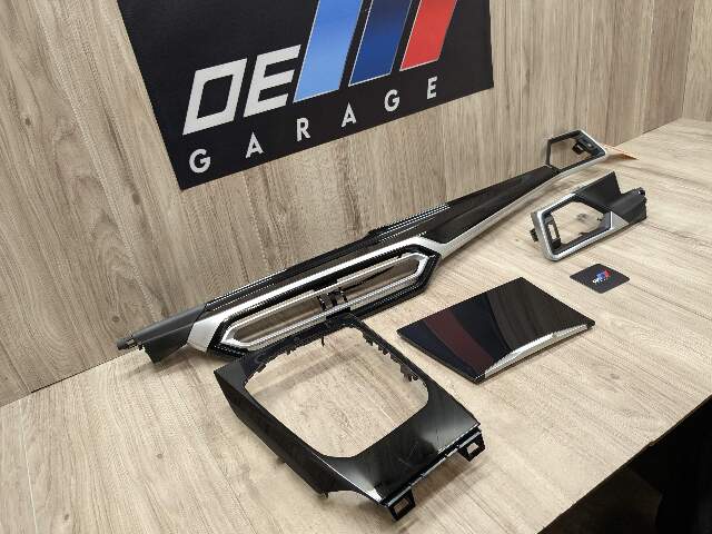 22-25 OEM BMW G42 230 M240 Center Console Dash Panel Interior Trim SET Gloss