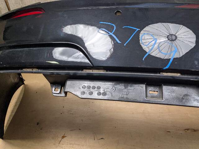 *09-15 OEM BMW F01 F02 740 750 Rear Bumper M SPORT Cover w/ PDC Holes Black 475