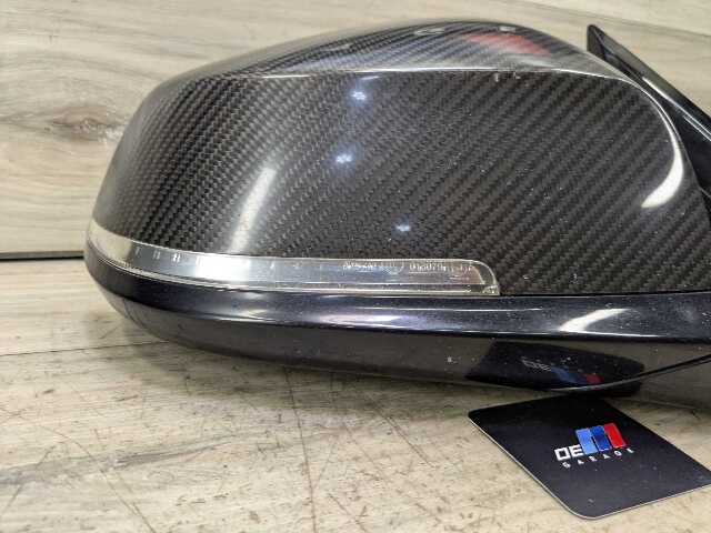 *14-20 OEM BMW F32 F33 F36 Right Passenger Side Mirror Auto Dim CARBON
