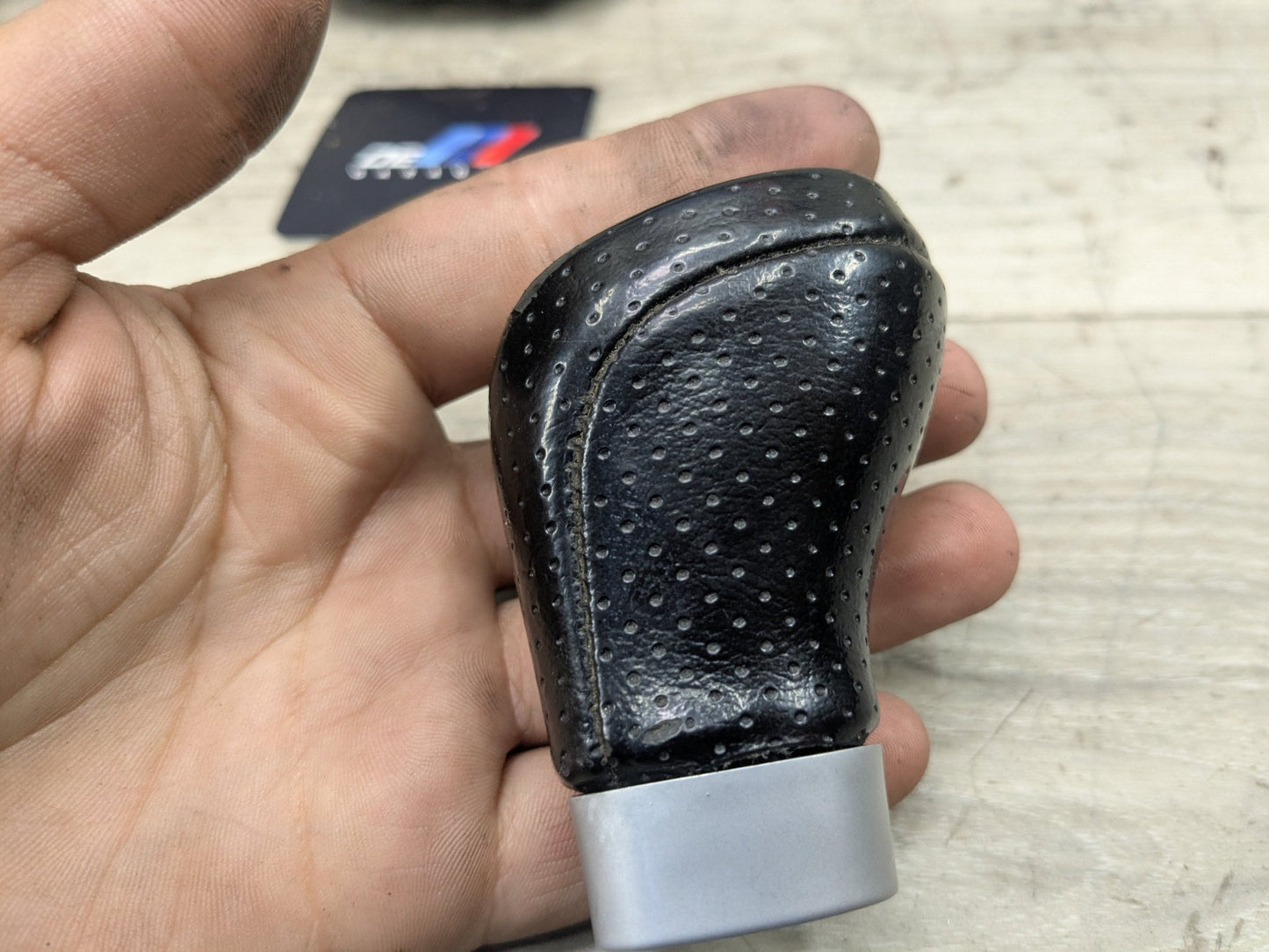 *09-13 OEM BMW E90 E92 E93 MANUAL Leather Gear Shift Knob w/ Boot & Foam