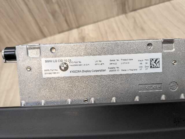 16-19 OEM BMW G11 G12 740 750 M760 Navigation Display Monitor Screen 10,25"