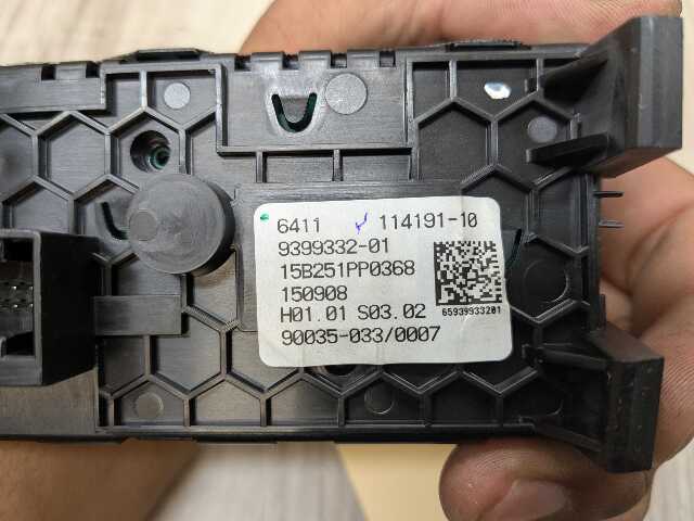 16-22 OEM BMW G11 G12 740 750 M760 Rear AC Climate Radio Control Switch CERAMIC