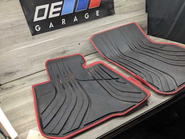 OEM BMW F32 F33 F36 F82 F83 Front Left Right All Weather Floor Rubber Mats PAIR