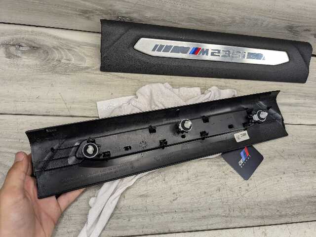 20-24 OEM BMW F44 M235i Front Left Right Door Sill Plate Molding Trim PAIR