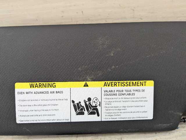 19-24 OEM BMW G20 G80 330 M340 M3 Left Driver Side Interior Sun Visor Black