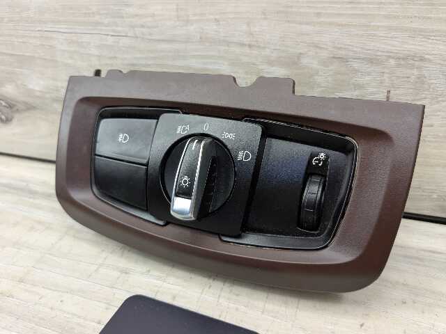 OEM BMW F15 F16 F85 F86 X5 X6 Headlight Switch Control Panel Light Module WINE