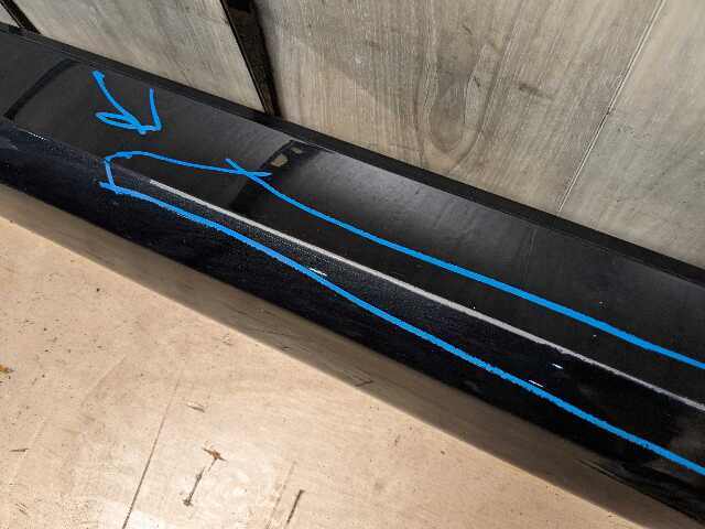 *19-25 OEM BMW G20 330 M340 M SPORT Left Driver Side Skirt Rocker Panel Black