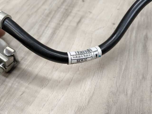 16-19 OEM BMW G11 G12 740 750 Negative Battery Cable Terminal IBS Sensor Black