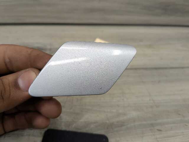 12-15 OEM BMW F30 F31 Front Left Driver Bumper Headlight Washer Cap Cover Silver