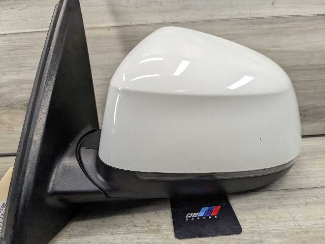 14-18 OEM BMW F15 X5 Left Driver Side Mirror Assembly Auto Dip Heated White