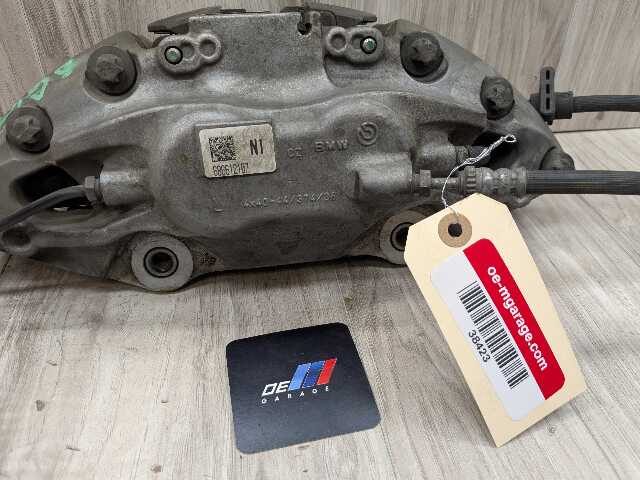 16-22 OEM BMW G11 G12 745eX 750i 750iX Front Left Driver Side Brake Caliper Gray