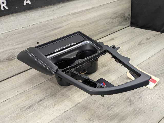 15-20 OEM BMW F80 F82 F83 M3 M4 Center Console Leather Trim Cover Black