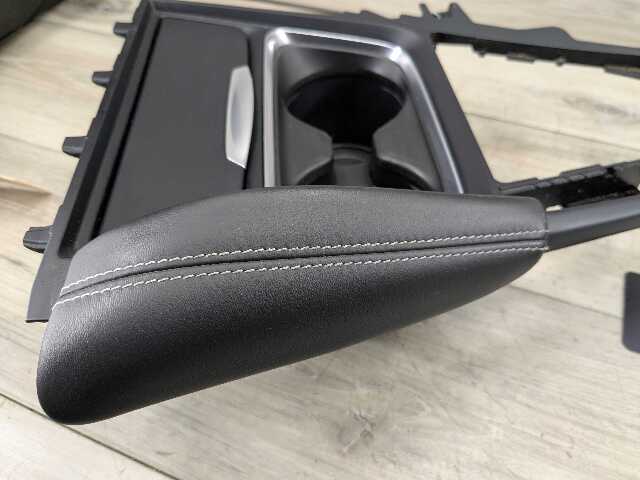 15-20 OEM BMW F80 F82 F83 M3 M4 Center Console Leather Trim Cover Black