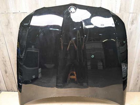09-11 OEM BMW E90 E91 328 335 Sedan Hood Bonnet Panel Black Schwarz 2 (668)