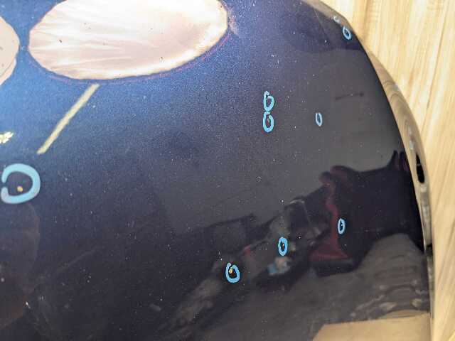*09-11 OEM BMW E90 E91 328 335 LCI Sedan Hood Bonnet Panel Blue A76