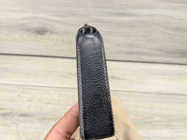 06-13 OEM BMW E90 E92 E93 335 Boot Hand Brake Handle Perforated Leather Black