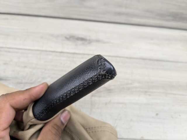 06-13 OEM BMW E90 E92 E93 335 Boot Hand Brake Handle Perforated Leather Black