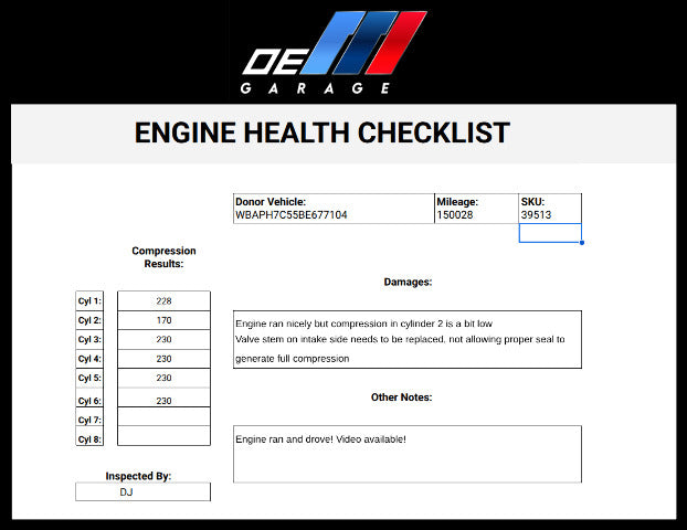 *NOTE* OEM BMW E88 E90 E92 E93 N52 COMPLETE ENGINE MOTOR RWD 150k Ran! Video!