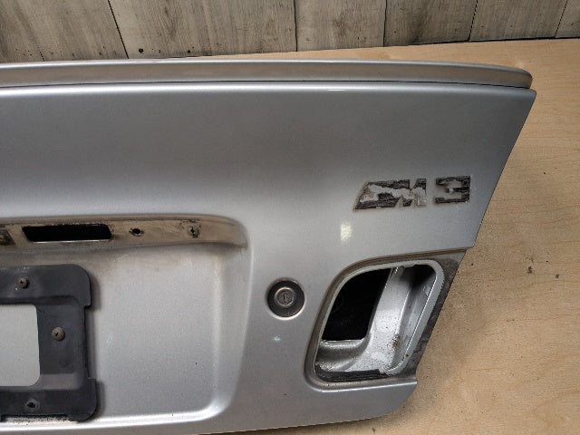 *00-06 OEM BMW E46 325 328 330 M3 Rear Trunk Lid Panel Deck Shell Silver 354