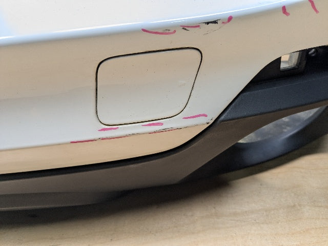 14-18 OEM BMW F15 X5 Rear Bumper Cover PDC Holes w/ Diffuser N55 N57 White 300