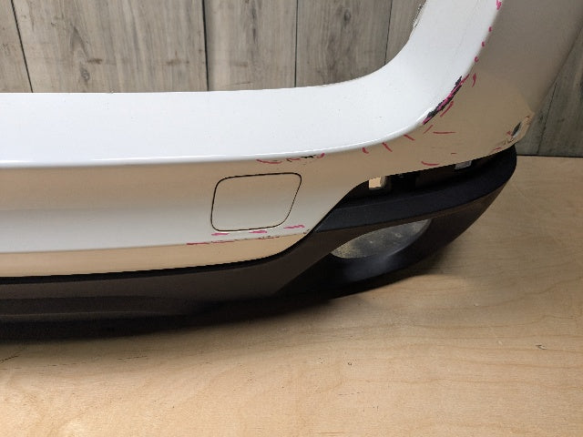 14-18 OEM BMW F15 X5 Rear Bumper Cover PDC Holes w/ Diffuser N55 N57 White 300