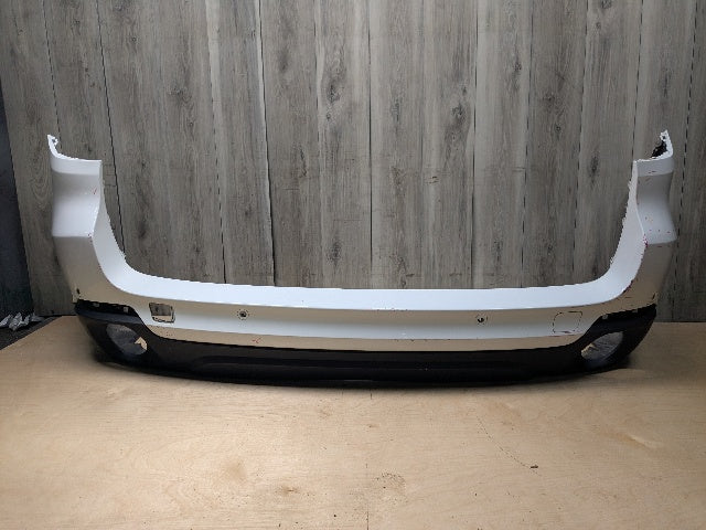 14-18 OEM BMW F15 X5 Rear Bumper Cover PDC Holes w/ Diffuser N55 N57 White 300